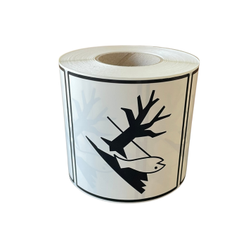 Hazard Label Class Fish/Tree, 100x100 mm, PE film